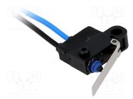 Microswitch SNAP ACTION; 0.1A/125VAC; 2A/12VDC; with lever; IP67 