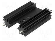 Heatsink: extruded; TO220; black; L: 50.8mm; 9.1K/W; aluminium STONECOLD