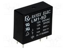 Relay: electromagnetic; SPDT; Ucoil: 5VDC; Icontacts max: 12A; PCB Recoy/RAYEX ELECTRONICS