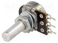 Potentiometer: shaft; single turn; 1kΩ; 100mW; ±20%; on panel,PCB TELPOD