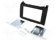 Radio frame; Mercedes; 2 DIN; black PER.PIC.