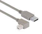 USB CABLE, TYPE A PLUG-R/A B PLUG, 0.3M