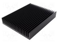 Heatsink: extruded; grilled; black; L: 250mm; W: 200mm; H: 40mm FISCHER ELEKTRONIK