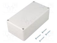 Enclosure: multipurpose; X: 82mm; Y: 158mm; Z: 55mm; polystyrene KRADEX