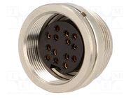 Connector: M16; socket; female; soldering; PIN: 14; 3A; 150V; IP40 AMPHENOL