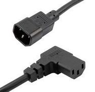 POWER CORD, IEC R/A C13-IEC C14, 10'