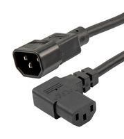 POWER CORD, IEC R/A C13-IEC C14, 3'