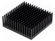 Heatsink: extruded; black; L: 45.7mm; W: 45.7mm; H: 16.51mm; anodized FISCHER ELEKTRONIK