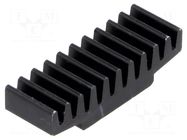 Heatsink: extruded; black; L: 10mm; W: 30mm; H: 7.5mm; 26K/W; anodized FISCHER ELEKTRONIK