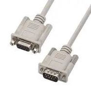 CABLE ASSY, DB9 PLUG-RCPT, 1'