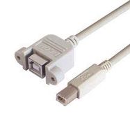 CABLE ASSY, USB 2.0 B PLUG-RCPT, 1M