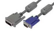 CABLE ASSY, DVI-A PLUG-HD15 PLUG, 5'