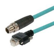 SENSOR CORD, 8P M12 PLUG-RJ45 PLUG, 9.8'