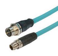 SENSOR CORD, 8P M12 PLUG-RCPT, 16.4'