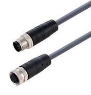 SENSOR CABLE, 8P M12 PLUG-M12 RCPT, 3.3'