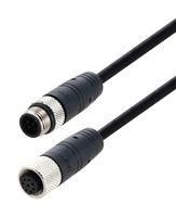 SENSOR CABLE, 8P M12 PLUG-M12 RCPT, 9.8'