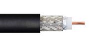 CABLE, COAX, SOLID, 50 OHM, TPE, BLK