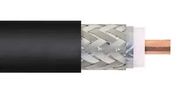 CABLE, COAX, SOLID, 50 OHM, PE, BLK