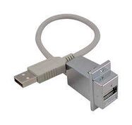 USB CABLE, 2.0 A PLUG-A RCPT, 24"