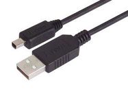 USB CABLE, 2.0 A PLUG-MINI B PLUG, 3.3'