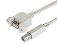 USB CABLE, TYPE A RCPT-TYPE B PLUG, 1M