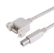 USB CABLE, TYPE A RCPT-TYPE B PLUG, 3M