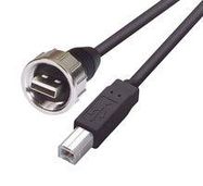 USB CABLE, 2.0 A PLUG-B PLUG, 19.7"