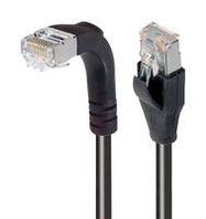 ENET CORD, CAT6, RJ45 R/A PLUG-PLUG, 15'