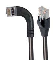 ENET CORD, CAT6, R/A RJ45 PLUG-PLUG, 2'