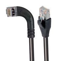 ENET CORD, CAT6, R/A RJ45 PLUG-PLUG, 3'