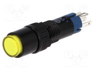 Switch: push-button; Pos: 2; SPDT; 0.5A/250VAC; 1A/24VDC; ON-ON ONPOW