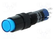 Switch: push-button; Pos: 2; SPDT; 0.5A/250VAC; 1A/24VDC; ON-ON ONPOW