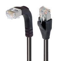 ENET CORD, CAT5E, RJ45 R/A PLUG-PLUG, 2'