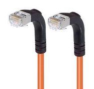 ENET CORD, CAT5E, R/A RJ45 PLUG-PLUG, 7'