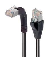 ENET CORD, CAT5E, RJ45 R/A PLUG-PLUG, 3'