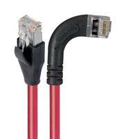 ENET CORD, CAT5E, RJ45 R/A PLUG-PLUG, 1'