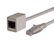 ENET CORD, CAT6, RJ45 PLUG-JACK, 3'