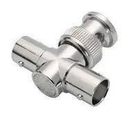RF ADAPTER, BNC PLUG-2X BNC JACK, 75 OHM