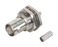 RF COAX CONN, BNC BULKHEAD JACK, 50 OHM