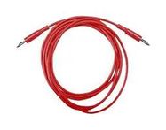 TEST LEAD, BANANA PLUG-PLUG, RED, 1.82M