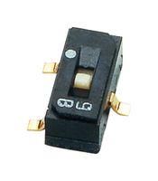 SLIDE SWITCH, SPDT, 0.1A, 6VDC, SMD