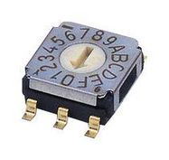 ROTARY CODED SW, 16 POS, 0.1A, 5VDC, SMD