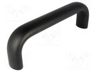 Handle; aluminium; black; H: 57mm; L: 177mm; W: 26mm ELESA+GANTER