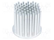 Heatsink; LED; Ø: 50mm; H: 45mm; 6.32K/W FISCHER ELEKTRONIK