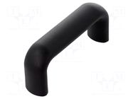 Holder; technopolymer PP; black; H: 44mm; L: 100mm; W: 23mm; blind ELESA+GANTER