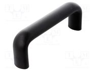 Holder; technopolymer PP; black; H: 53mm; L: 148mm; W: 26mm; handle ELESA+GANTER