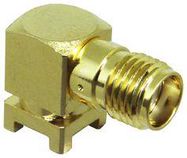 RF COAX CONN, R/A SMA JACK, 50 OHM