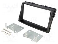 Radio frame; Kia; 2 DIN; black ACV