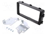 Radio frame; Mitsubishi; 2 DIN; black PER.PIC.