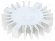 Heatsink; LED; Ø: 50mm; H: 10mm; 2.3K/W FISCHER ELEKTRONIK